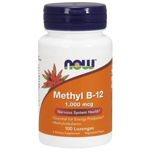 Methyl B-12 1000 mcg, Methylcobalamin, 100 Lozenges, NOW Foods