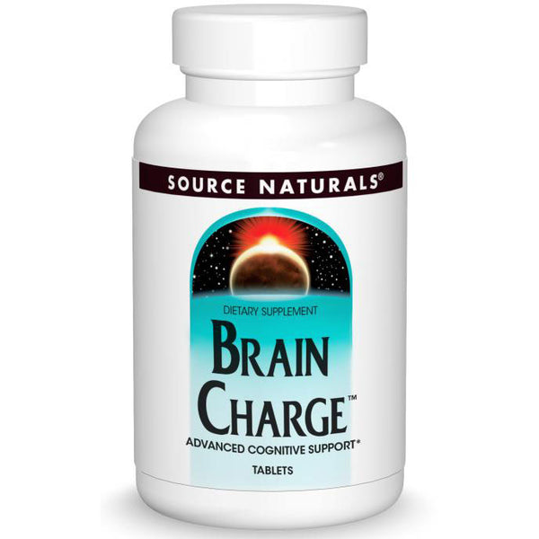Brain Charge, Advanced Cognitive Support, 60 Tablets, Source Naturals ...