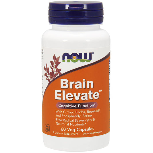 Brain Elevate 60 Vcaps, NOW Foods