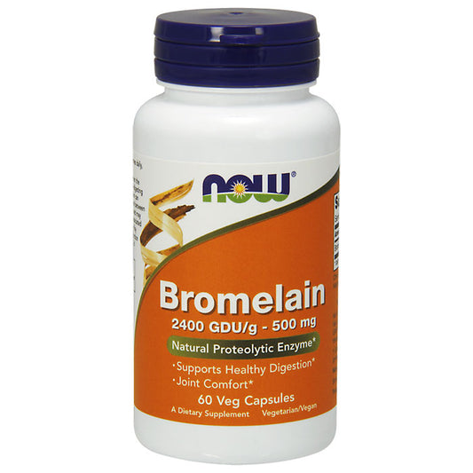 Bromelain 2400 GDU/500 mg, 60 Vcaps, NOW Foods