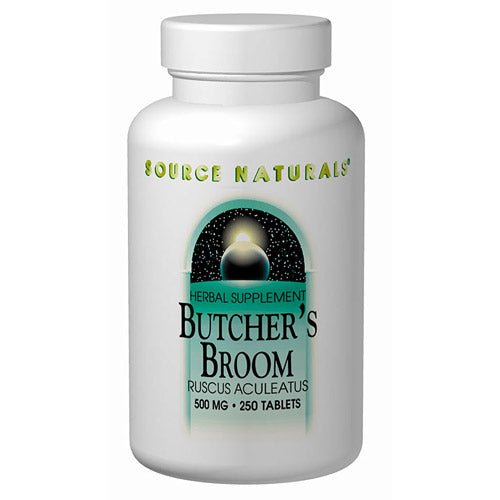 Butcher's Broom, Ruscus Aculeatus 500mg 100 tabs from Source Naturals