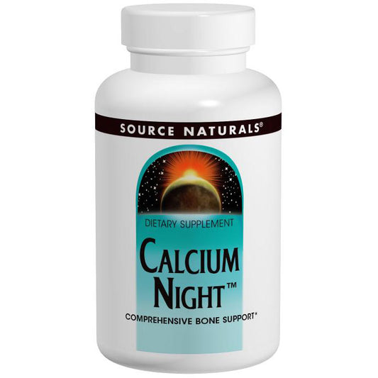 Calcium Night, Comprehensive Bone Support, 120 Tablets, Source Naturals