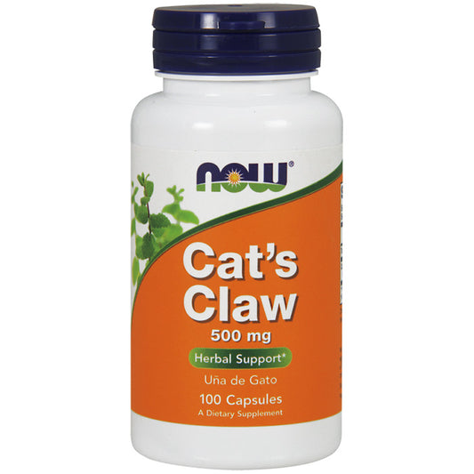 Cat's Claw 500 mg, Una de Gato, 100 Capsules, NOW Foods