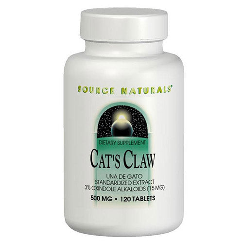 Cat's Claw 3% Standardized Extract 500mg 120 tabs from Source Naturals