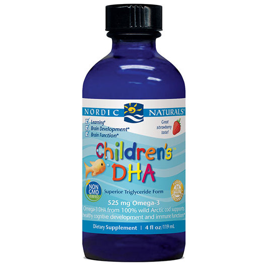 Children's DHA Liquid, Strawberry Flavor for Kids, 4 oz, Nordic Naturals