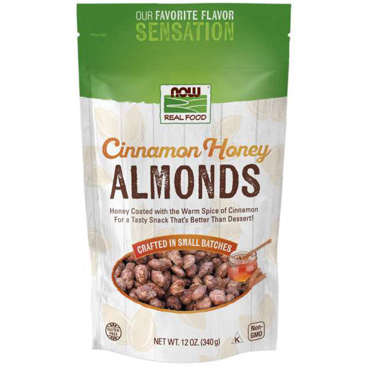 Cinnamon Honey Almonds, 12 oz (340 g), NOW Foods