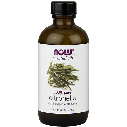 Citronella Oil, Pure Essential Oil, 4 oz, NOW Foods
