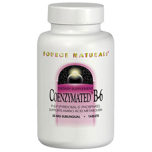 Coenzymated B-6 100 mg, 30 Tablets, Source Naturals