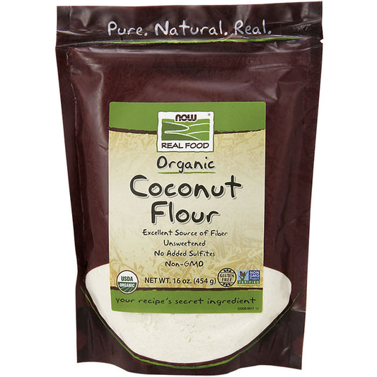 Coconut Flour, Organic, 16 oz, NOW Foods