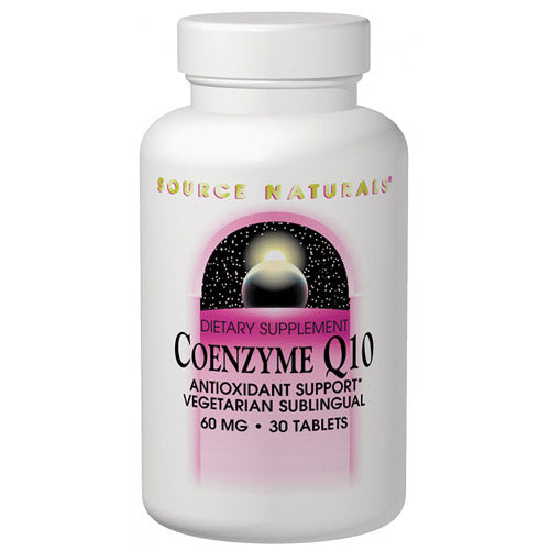 Coenzyme Q10, CoQ10 30mg Sublingual 120 tabs from Source Naturals