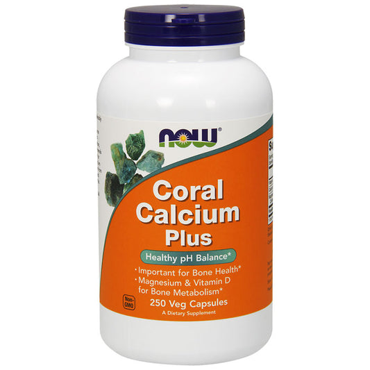 Coral Calcium Plus, With Magnesium & D, 250 Vegetarian Capsules, NOW Foods