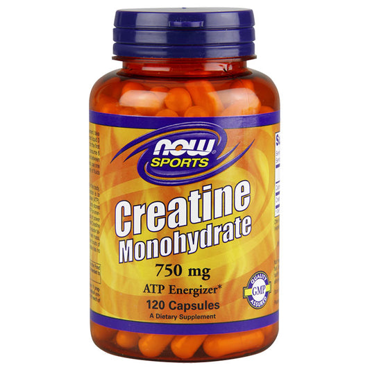 Creatine Monohydrate 750 mg, 120 Capsules, NOW Foods
