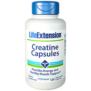 Creatine Capsules, 120 Vegetarian Caps, Life Extension