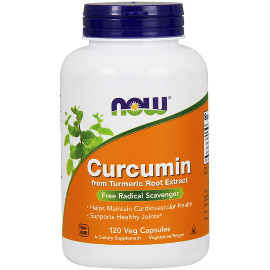 Curcumin, Turmeric Extract Standardized, Value Size, 120 Vegetarian Capsules, NOW Foods