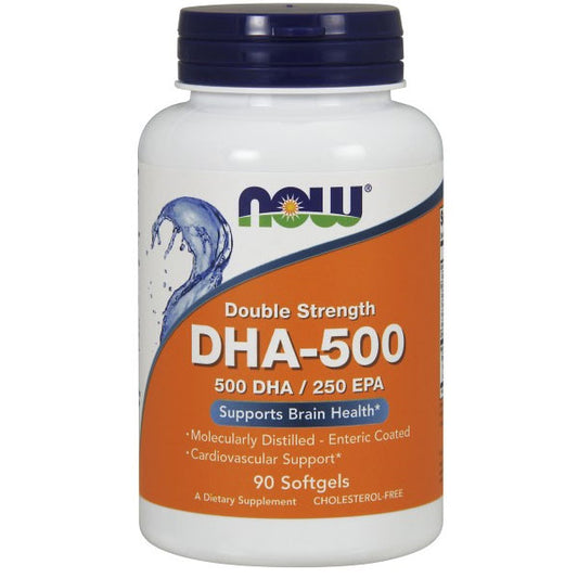 DHA 500 mg, 90 Softgels, NOW Foods