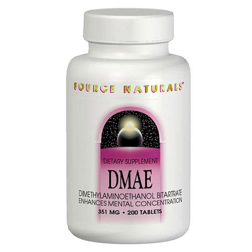 DMAE Dimethylaminoethanol 351mg 200 Caps From Source Naturals dmae-dimethylaminoethanol-351mg-200-caps-from-source-naturals