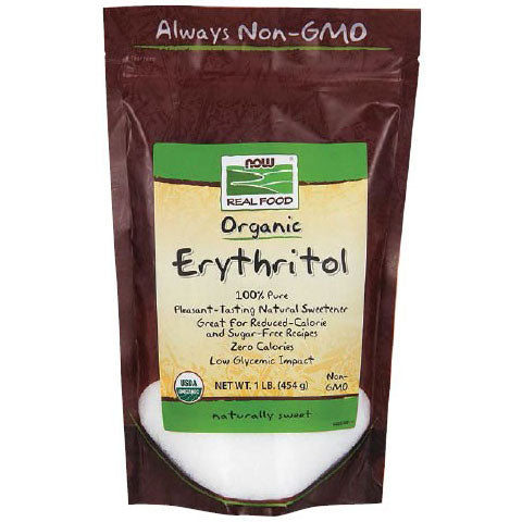 Erythritol Organic, Natural Sweetener, 1 lb, NOW Foods