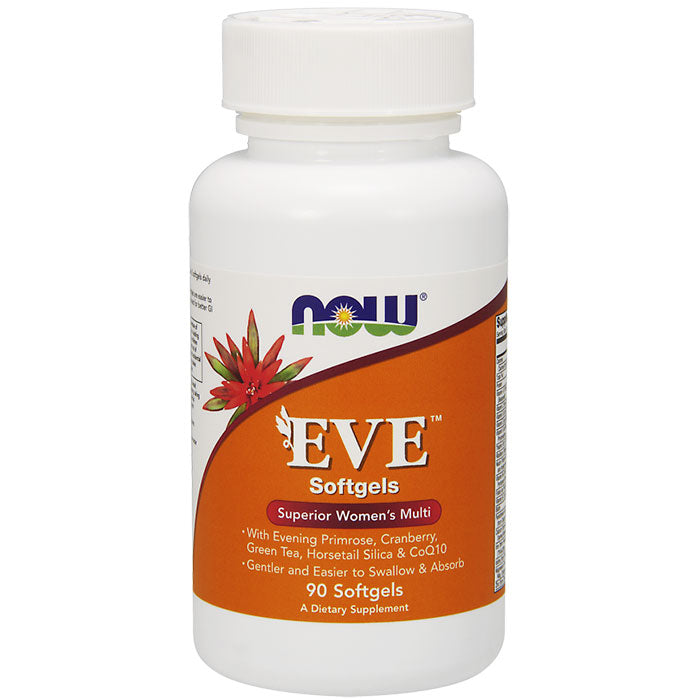 Eve Women's Multiple Vitamin Softgels, Easier to Swallow, 90 Softgels, NOW Foods