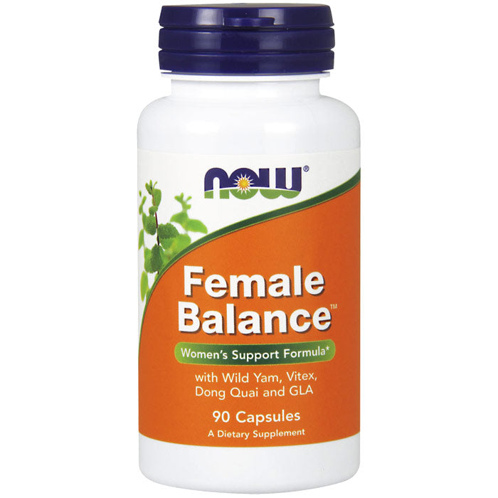 Female Balance, with Wild Yam, Dong Quai and GLA, 90 Capsules, NOW Foods