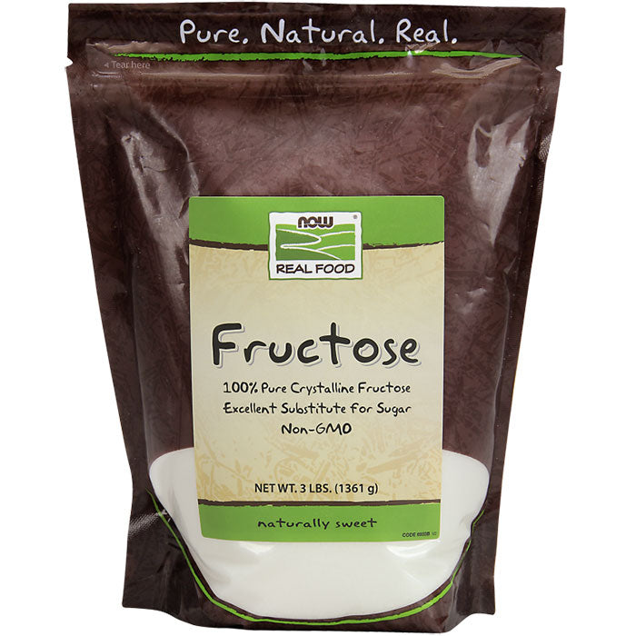 Fructose Pure Crystalline, 3 lb, NOW Foods