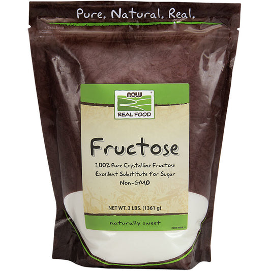 Fructose Pure Crystalline, 3 lb, NOW Foods