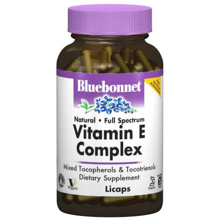 Full Spectrum Natural Vitamin E Complex, 30 Licaps, Bluebonnet Nutrition