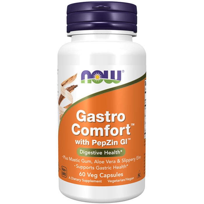 Gastro Comfort with PepZin GI, 60 Veg Capsules, NOW Foods