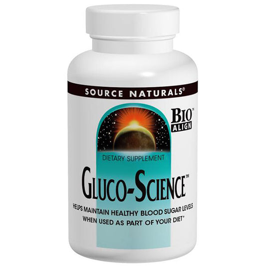 Gluco-Science for Healthy Blood Sugar Levels 60 tabs from Source Naturals
