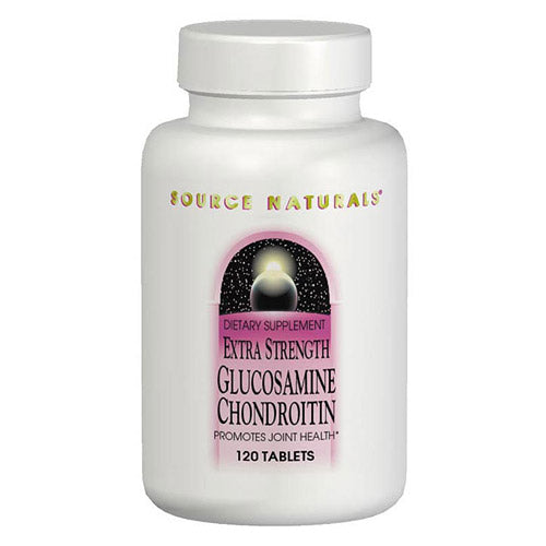 Glucosamine Chondroitin Extra Strength 600/750mg 60 tabs from Source Naturals