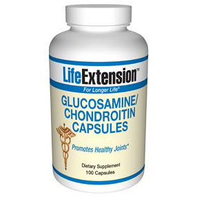 Glucosamine/Chondroitin Sulfate 400/450 mg, 100 Capsules, Life Extension