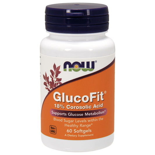 GlucoFit, 18% Corosolic Acid, 60 Softgels, NOW Foods