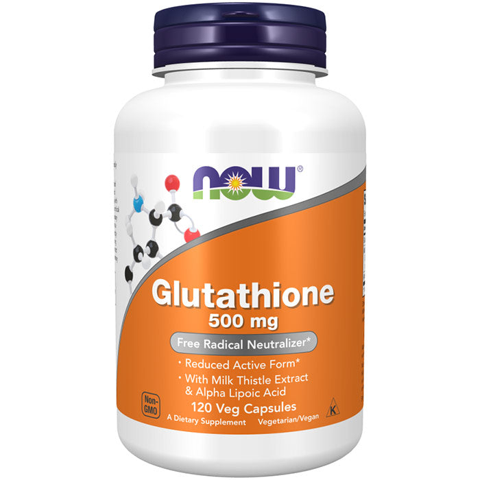 Glutathione 500 mg, 120 Veg Capsules, NOW Foods