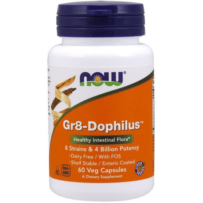 Gr8-Dophilus - 60 Vcaps, NOW Foods