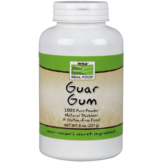 Guar Gum Powder, Natural Thickener, 8 oz, NOW Foods