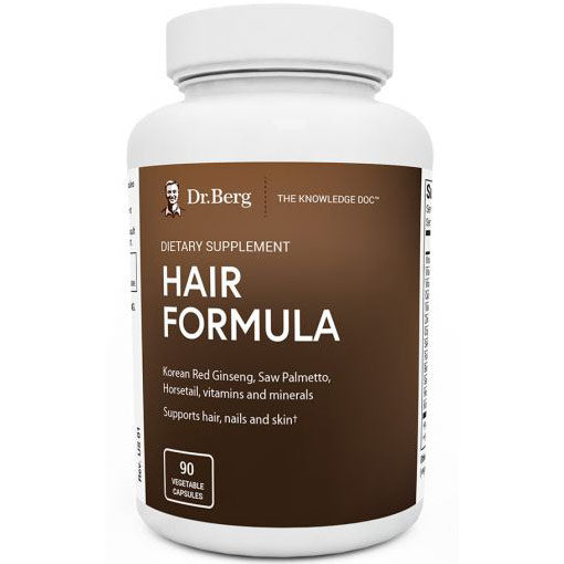 Hair Formula, 90 Vegetable Capsules, Dr. Berg Nutritionals