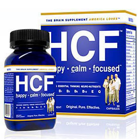 HCF Happy Calm Focused, Brain Supplement, 90 Capsules