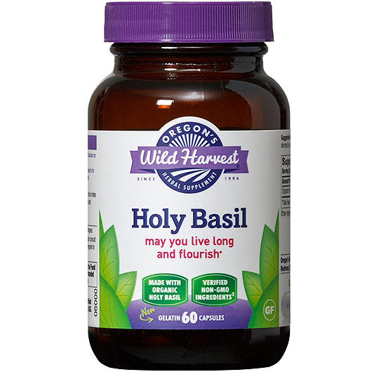 Holy Basil, Organic, 60 Capsules, Oregon's Wild Harvest