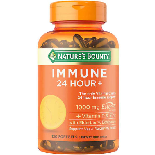 Immune 24 Hour+, 120 Softgels, Nature's Bounty
