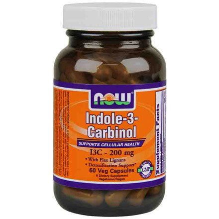 Indole-3-Carbinol 200 mg, I3C, 60 Vcaps, NOW Foods