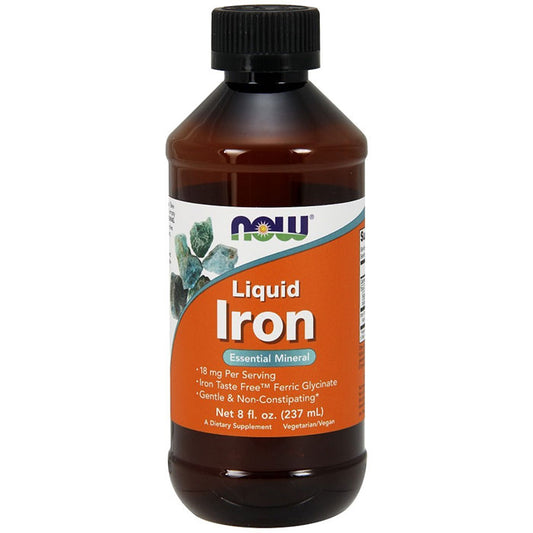 Iron Liquid, Gentle & Non-Constipating, 8 oz, NOW Foods