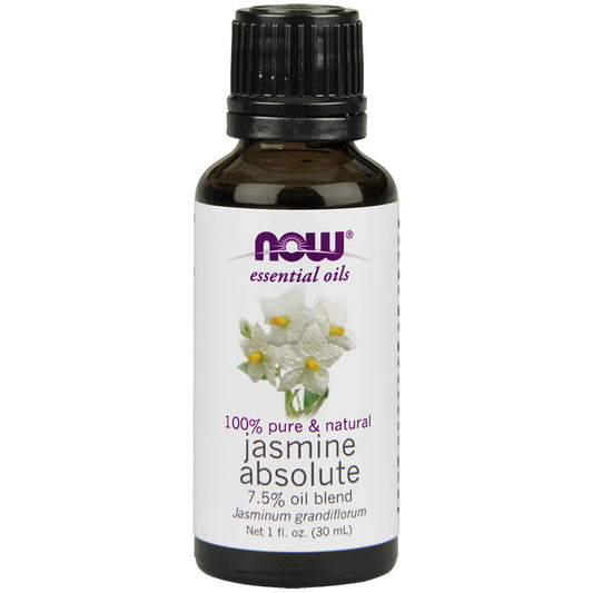 Jasmine Absolute Oil 7.5%, 1 oz, NOW Foods
