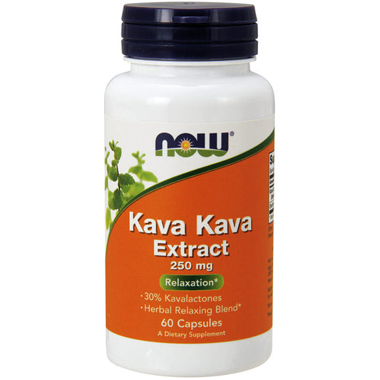 Kava Kava Extract 250 mg, 30% Kavalactones, 60 Capsules, NOW Foods