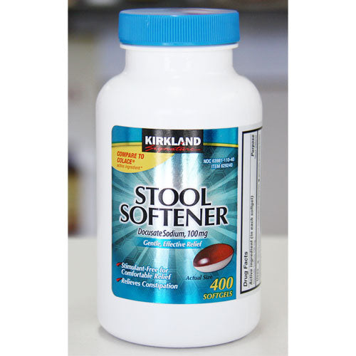 Kirkland Signature Stool Softener, Docusate Sodium 100 mg, 400 Softgels
