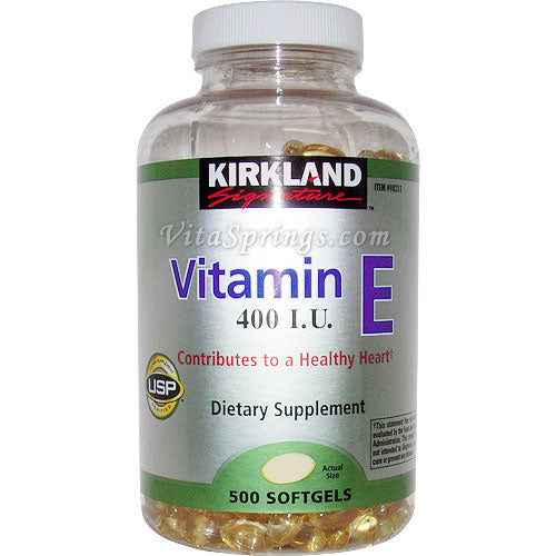 Kirkland Signature Vitamin E 400 IU, 500 Softgels