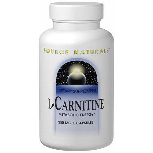 L-Carnitine Fumerate 250 mg, 120 Capsules, Source Naturals