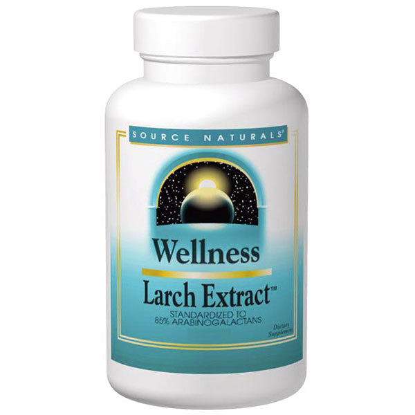 Larch Tree Extract (Wellness Larchtree) 1000mg 85% Arabinogalactans 30 tabs from Source Naturals