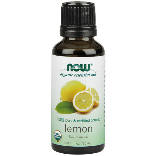 Lemon Oil, Organic Essential Oil 1 oz, NOW Foods