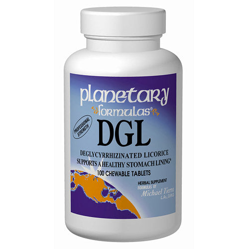 Licorice DGL Deglycyrrhizinated Chewable 200 tabs, Planetary Herbals