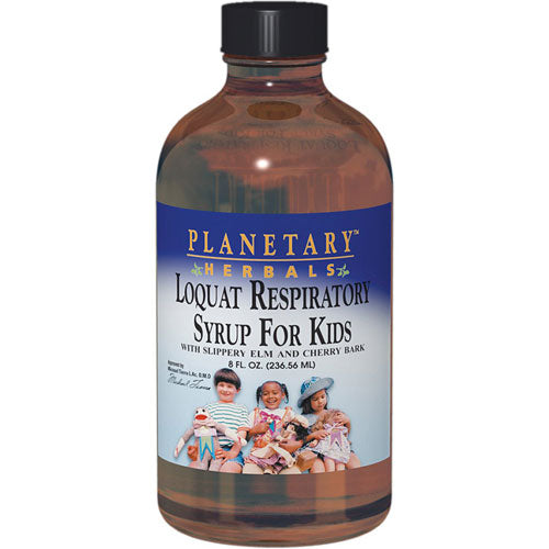 Loquat Respiratory Syrup for Kids, 4 oz, Planetary Herbals