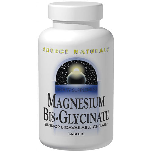 Magnesium Bis-Glycinate, 120 Tablets, Source Naturals